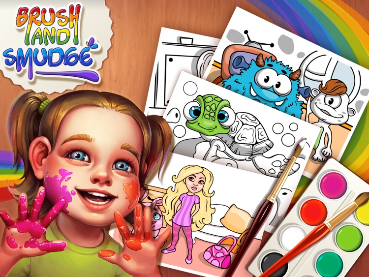 Brush and Smudge - coloring book