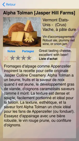 Capture d'écran de Fromage sur iPhone 2