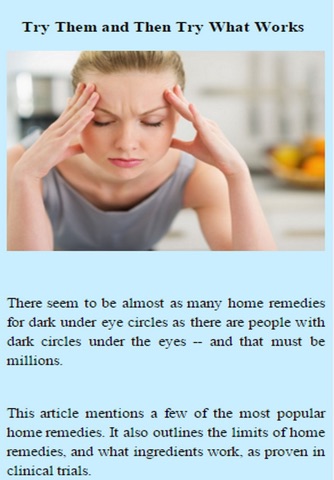 Home Remedies For Dark Circles screenshot 2