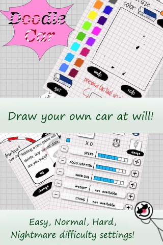 Doodle Car Racing - Zipcar Loop Drive screenshot 2