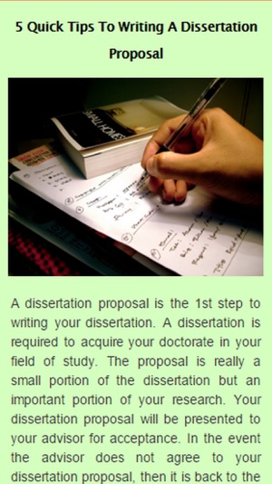 How to Write a Dissertation