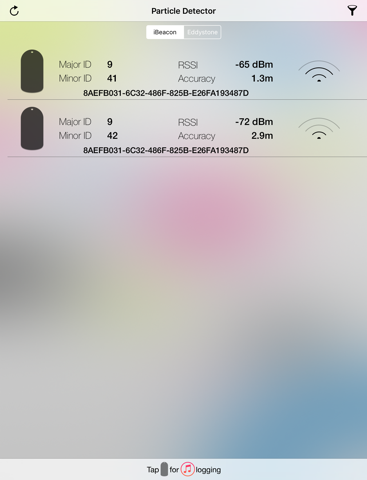 Particle Detector iPad screenshot