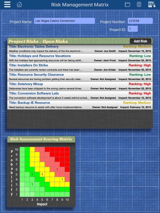 Brat Risks Management Matrix Pro by Jon Krider