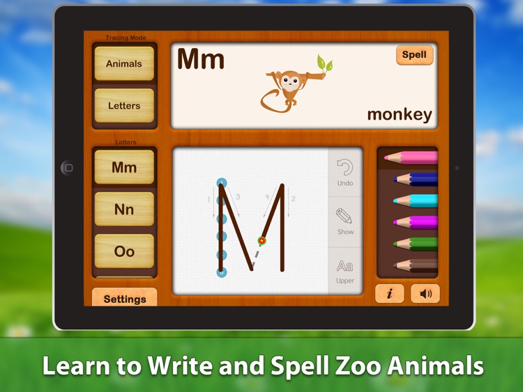 ABC Writing Zoo Animals Game Free Lite HD - for iPad screenshot-4