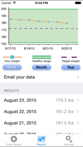 Game screenshot Track Body Weight apk
