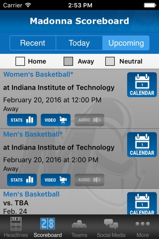 Madonna University Athletics screenshot 3