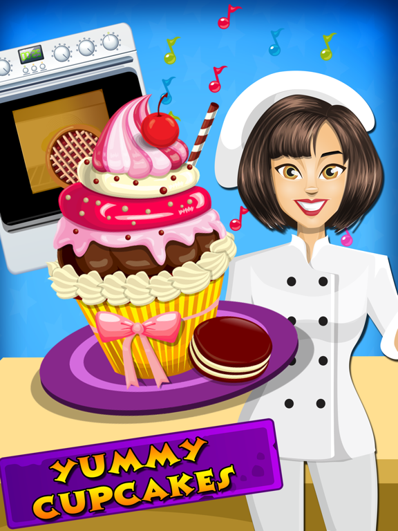 Cupcake Maker - Fun Free cooking recipe game for kids,girls,boys,teens & family iPad screenshot