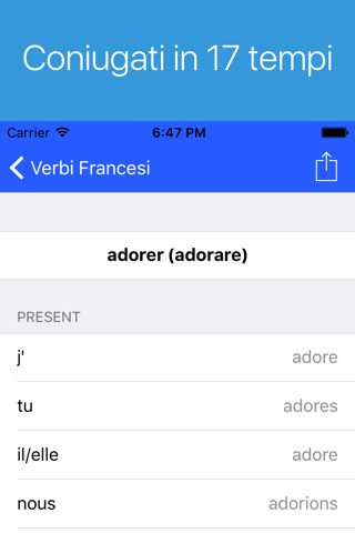 French Verb Conjugator screenshot 2