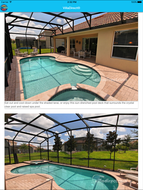 VillaDirect iPad screenshot 5 - Travel app