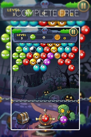 Zombies Whack Bubble Shoot - Halloween Bubble Edition screenshot 2