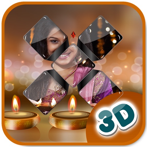 3D Diwali Photo Frames