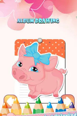 Game screenshot Pig Drawing Coloring Book - Cute Caricature Art Ideas pages for kids mod apk