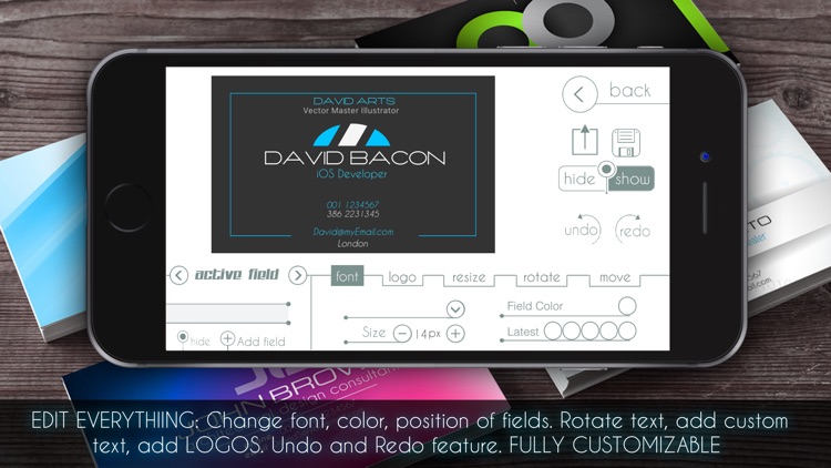 Business Card Creator PRO screenshot-4