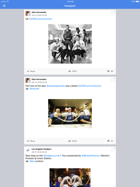 News Surge for Dodgers Baseball News Free Edition iPad screenshot 4 - Sports app
