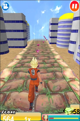 3D Super Saiyan Evolution Battle Run- Unofficial Dragon Ball Edition: With Goku, Piccolo, Gohan & Vegeta screenshot 2
