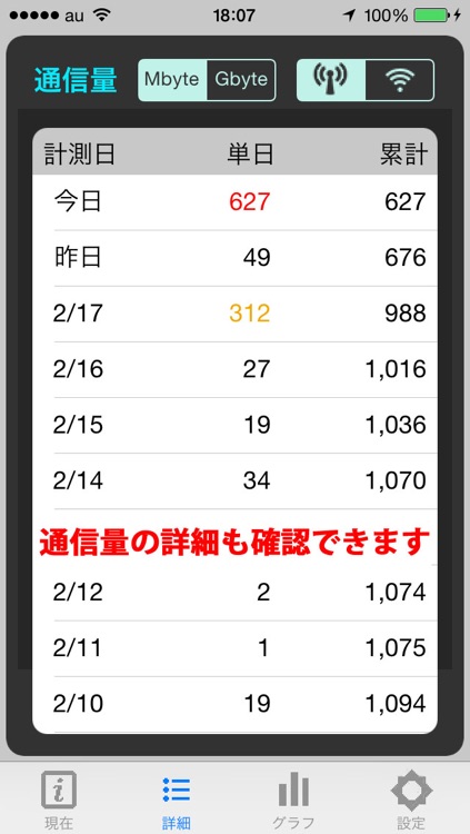 通信量警報器 screenshot-4