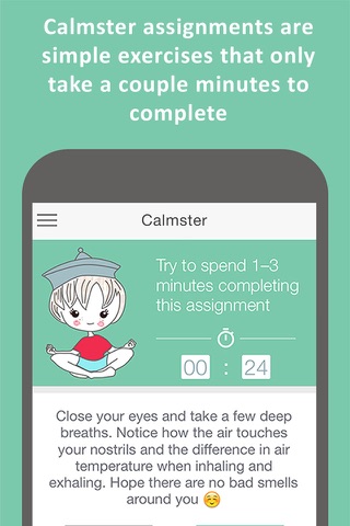 Calmster Pro - Quick Help with Stress, Depression, Anxiety, PTSD, OCD, Panic Attacks and ADHD disorders screenshot 2