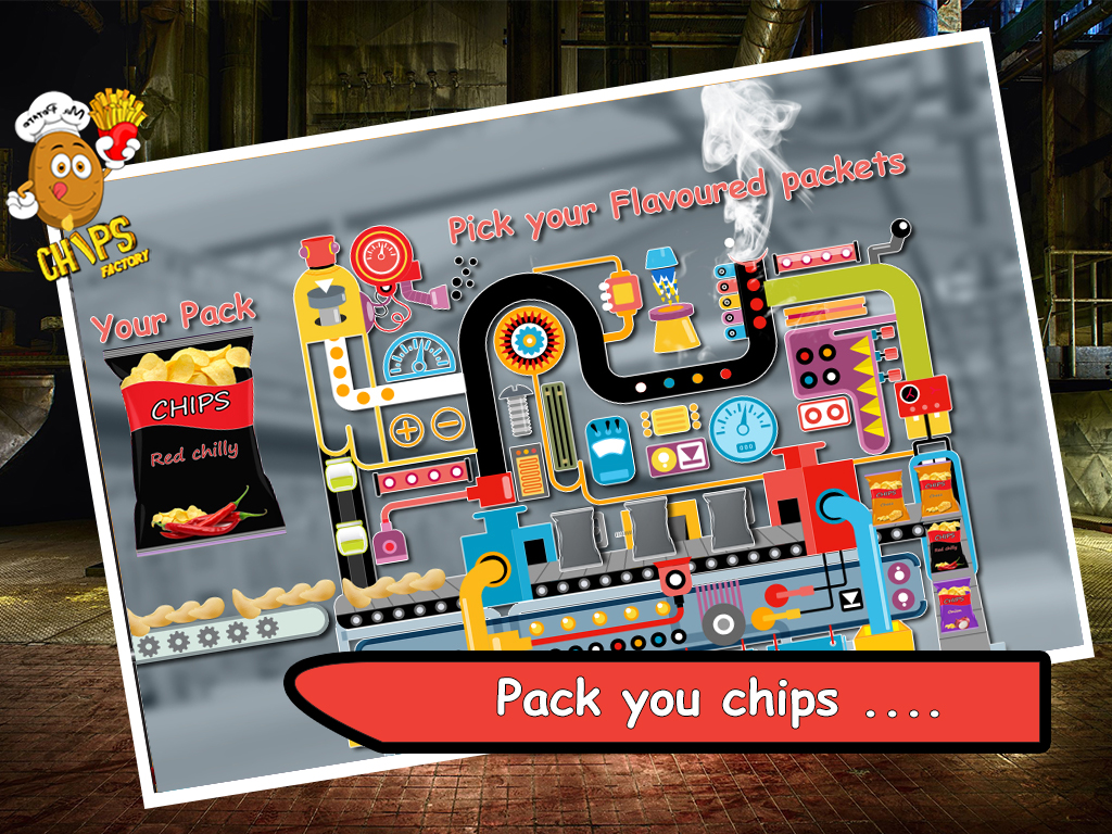 Potato Chips Factory Simulator - Make tasty spud fries in the factory kitchen