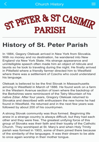 St Peter & St Casimir Parish screenshot 2