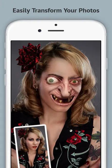 Creepy Booth - Manipulate your friends face into a terrifying mo