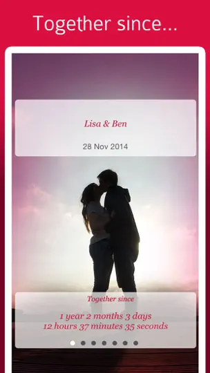 Скриншот Relationship Calculator: Been Together Love Days Counter на iPhone 1