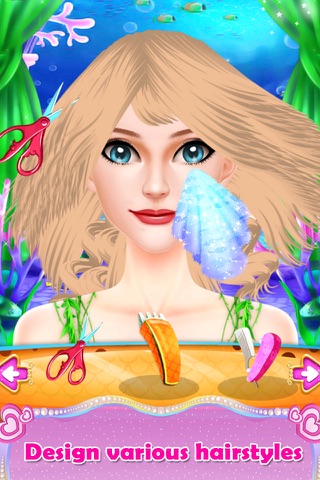 Mermaid Salon Makeover Fun screenshot 2