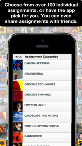 Learn Photo365 Photography Assignment Generator screenshot