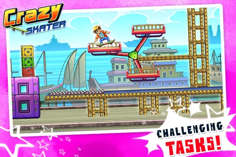 Crazy Skater Kid - Freestyle Skateboarding Game screenshot 4