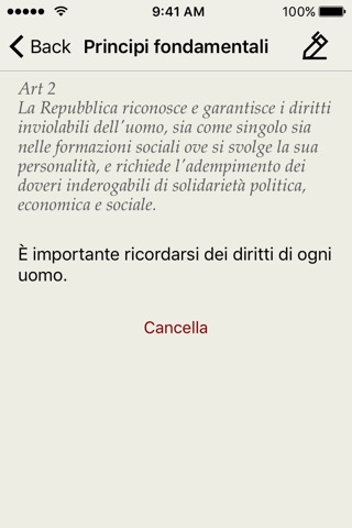 Costituzione Italiana screenshot 2