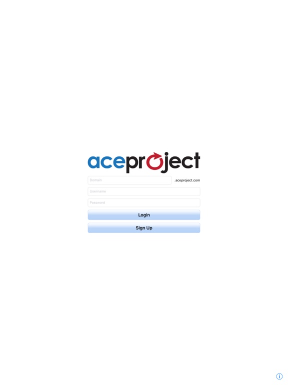 AceProject iPad screenshot