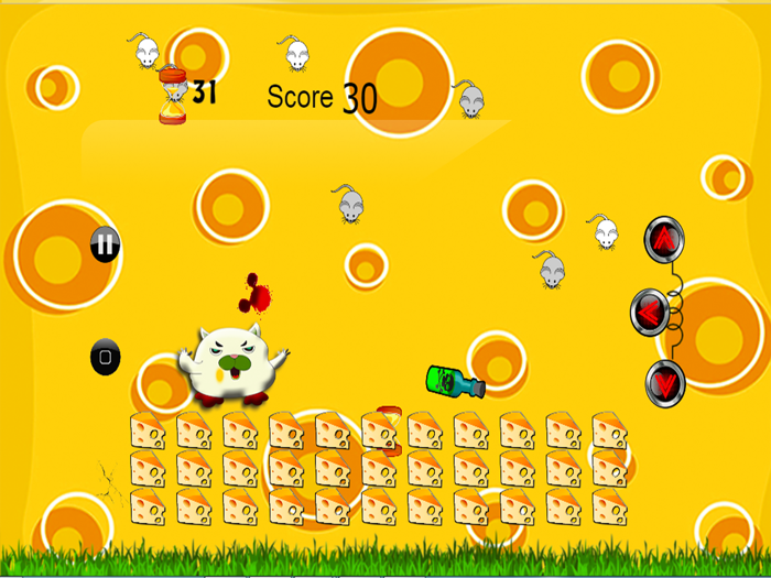 cat mouse cheese protect kids game