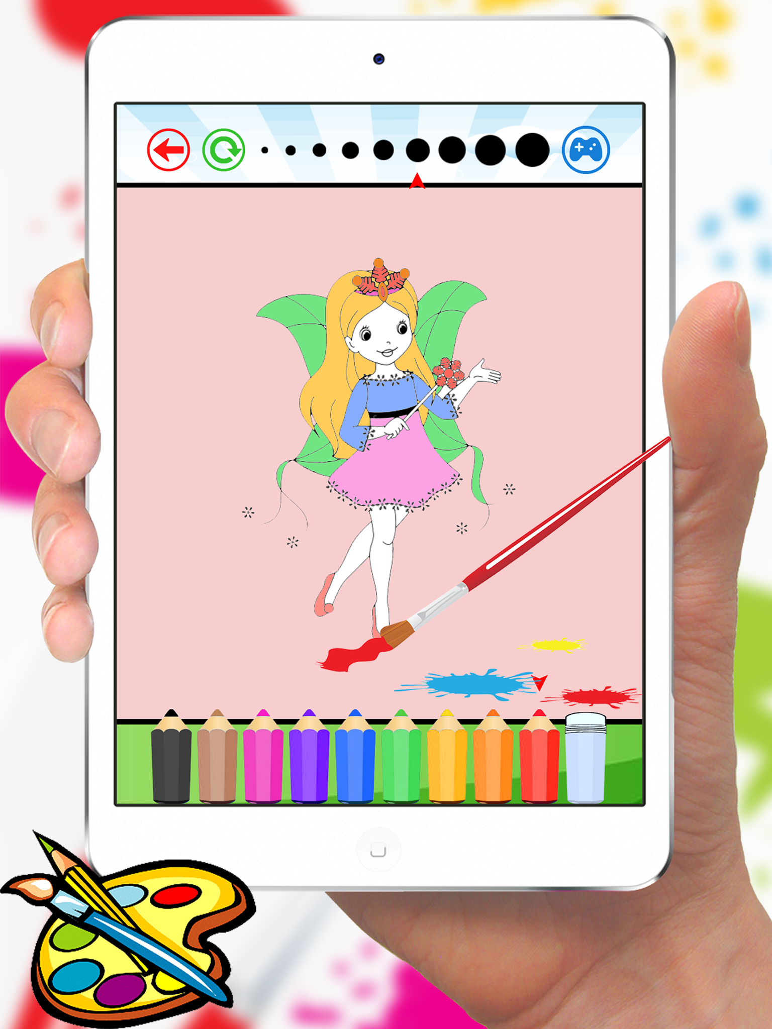Princess Coloring Book for a Little Preschool Toddler Girls screenshot 9