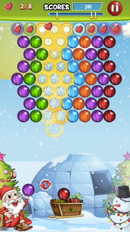 Bubble Winter Season - Matching Shooter Puzzle Game Free screenshot-3