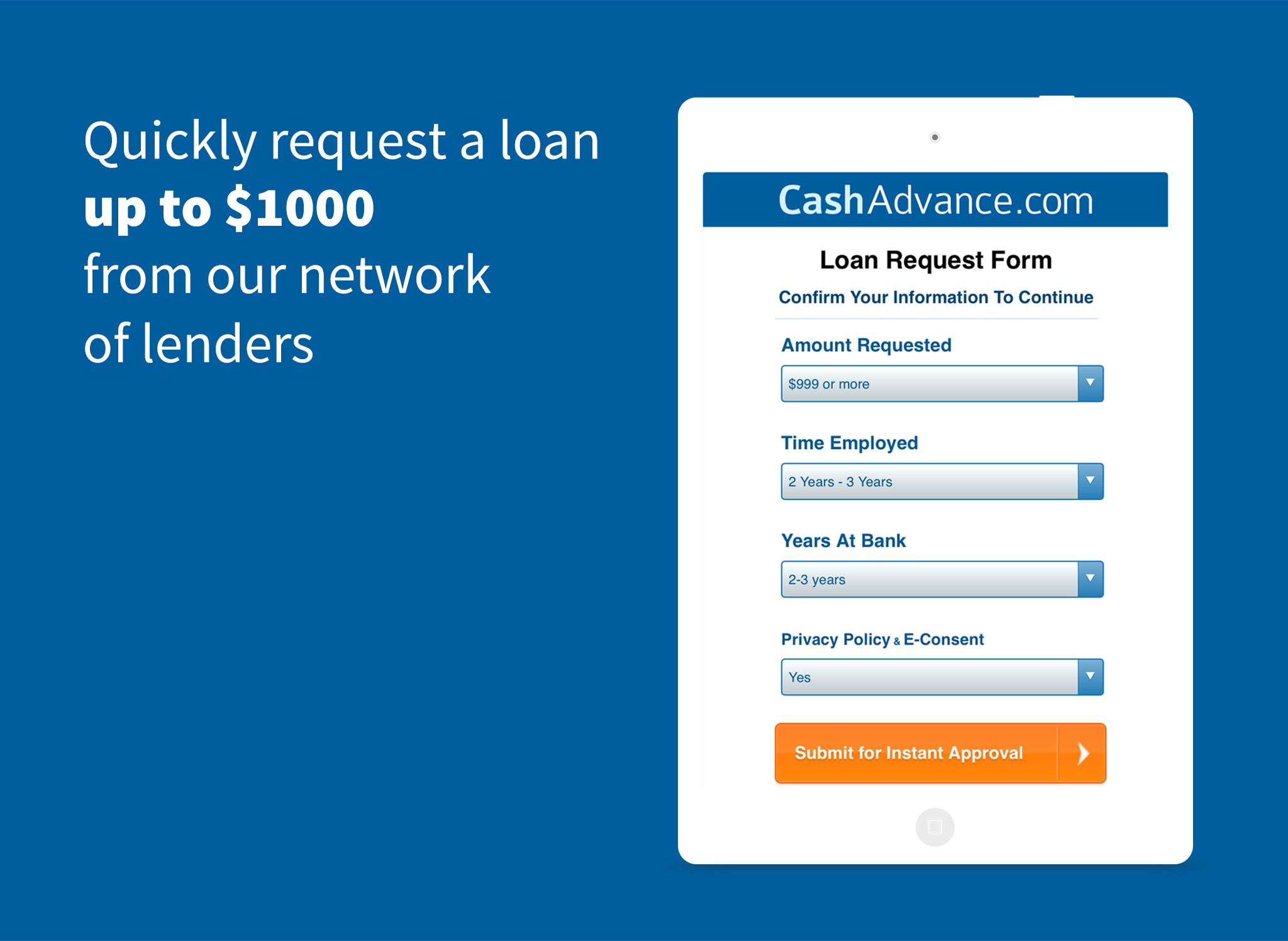 CashAdvance Mobile - Loan options on the go screenshot 4