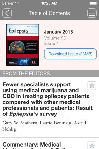 Epilepsia Journal screenshot 3