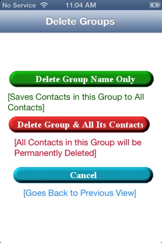 DeleteGroups screenshot 3