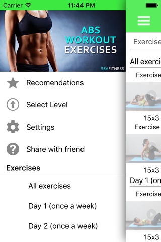 Free Ab Workout Exercises screenshot 2