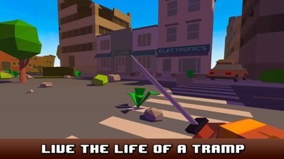 Screenshot #1 pour Pixel City Survival Simulator 3D