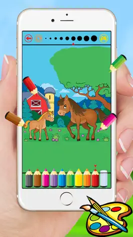 Game screenshot Farm & Animals coloring book - drawing free game for kids hack