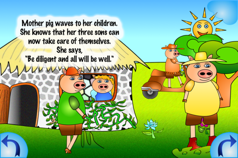 The Three Little Pigs Lite * Multi-lingual Stories screenshot 2