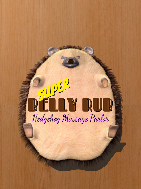 Super Belly Rub: Hedgehog Massage Parlor iPad screenshot 1 - Entertainment app