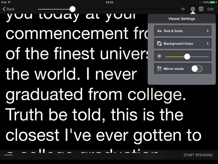 Voice Teleprompter Lite - Speech Prompter with Smart Scrolling