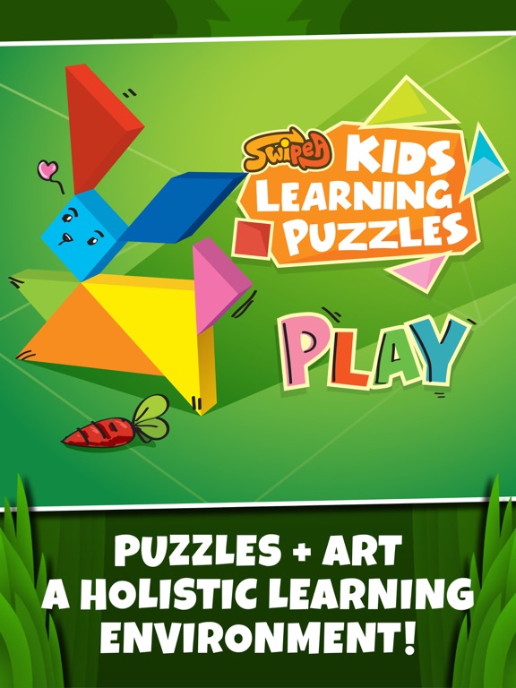 Kids Learning Puzzles: Wild Animals, K12 Tangramのおすすめ画像1