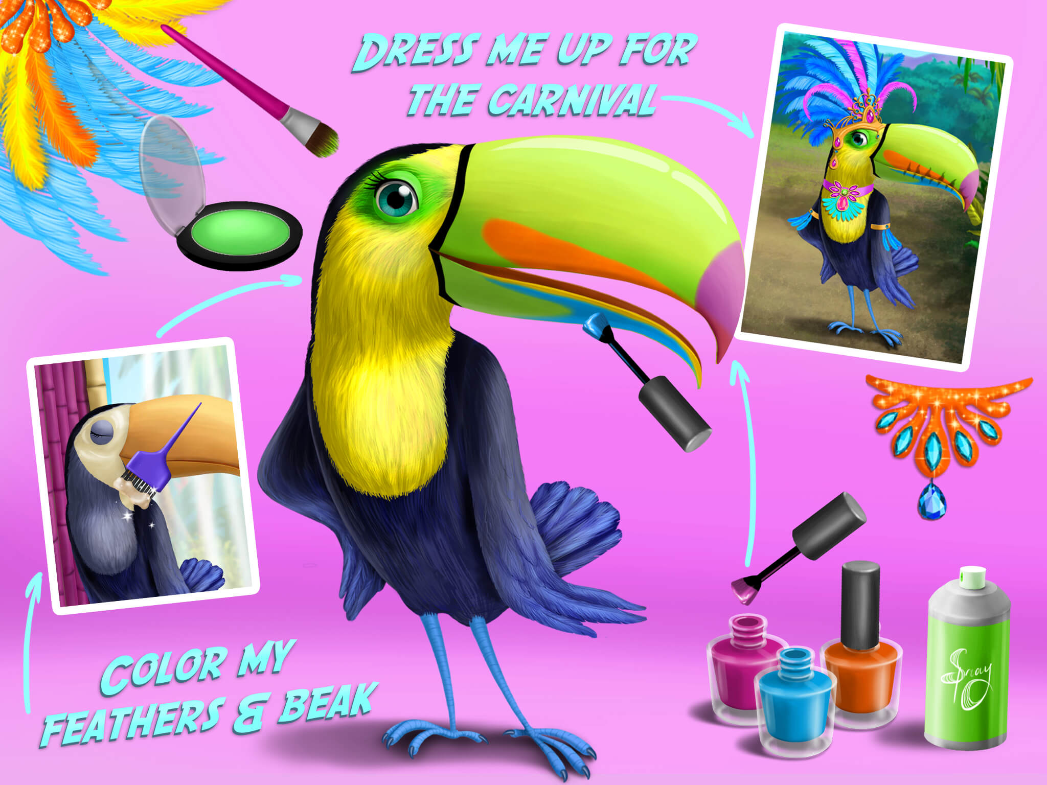 Jungle Animal Hair Salon - Wild Pets Haircut & Style Makeover - No Ads screenshot 9