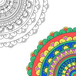 Adult Coloring Book - Free Fun Games for Stress Relieving Color Therapy and Share
