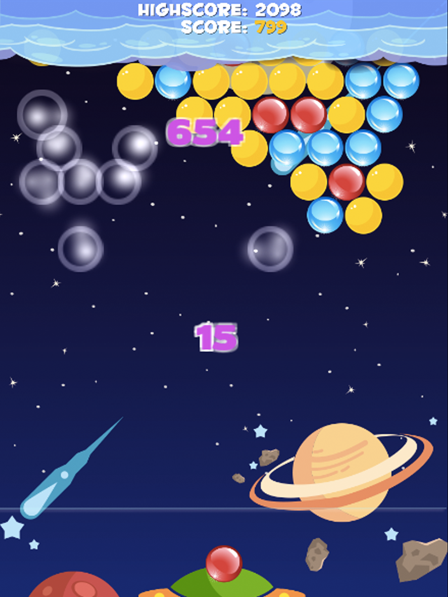 Bubble Cloud Planet Mania - Popping Shooter Puzzle Free Game screenshot 6