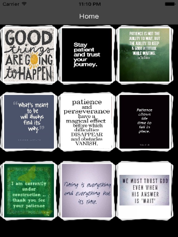 Screenshot #5 pour Patience Quotes