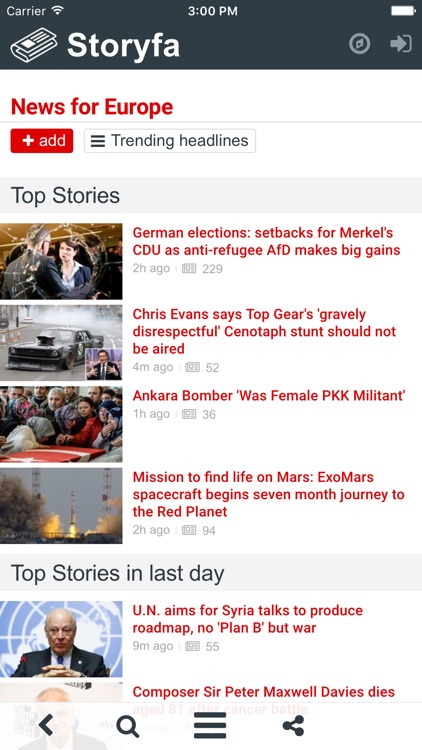 Storyfa - the news app