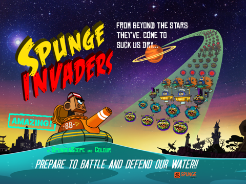 Screenshot #4 pour Spunge Invaders