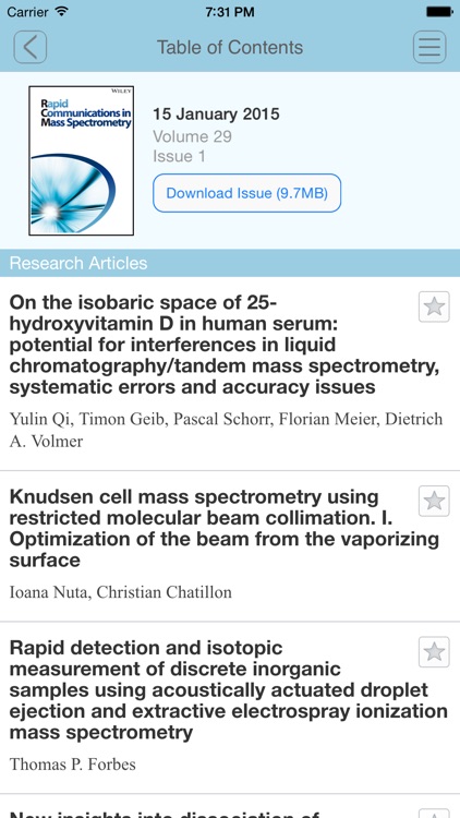 Rapid Communications in Mass Spectrometry